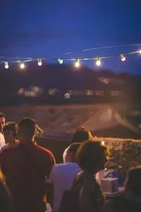 Stand vigneron au cœur de la nuit à Rasteau