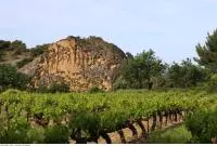Rocher de Rocalinaud vu des vignes
