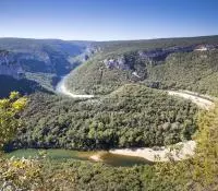 Vue sur les gorges de l'Ardèche