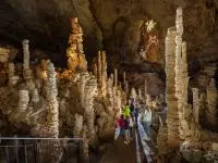 Visite dans la grotte de l'Aven d'Orgnac