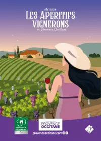 Affiche de l'édition 2026 des apéritifs vignerons en Côtes du Rhône Gardoises